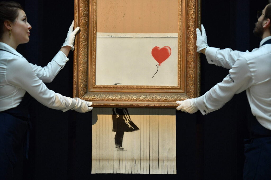 Girl with Balloon av Banksy.