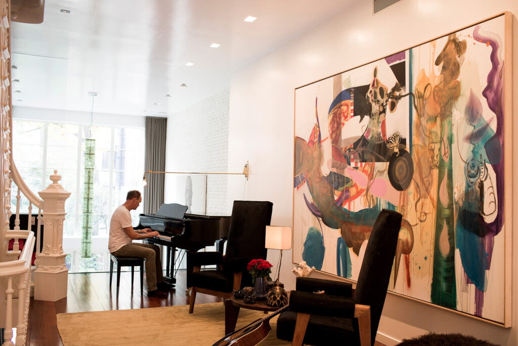 Stellan Holm, hemma i New Yorks Upper East Side.