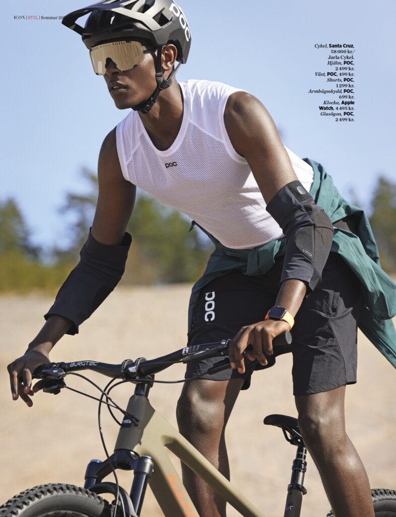 Man på cykel