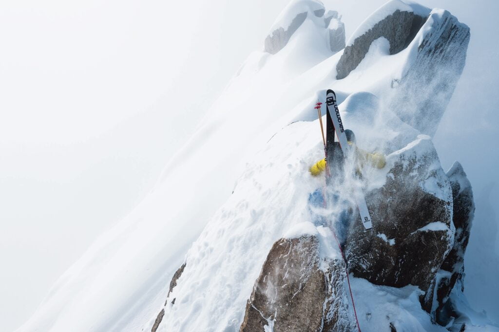 Andreas Fransson bestiger Aiguille du Midi, Chamonix