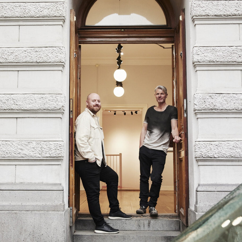 Pelle Höglund, gallerichef och Johan Lindskog, kreativ chef, Picture This Gallery.