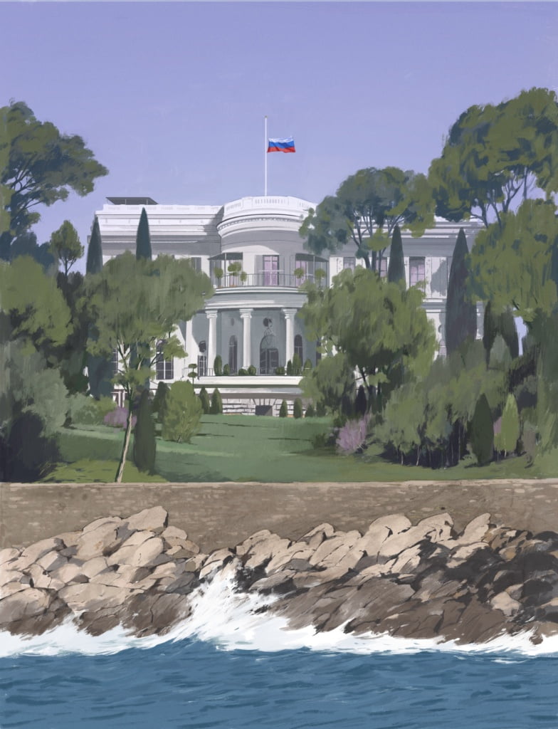 Oligarken Roman Abramovichs villa Château de la Croë på den franska ivieran är en av de tillgångar som har frusits. Han tvingades även sälja fotbollslaget Chelsea.